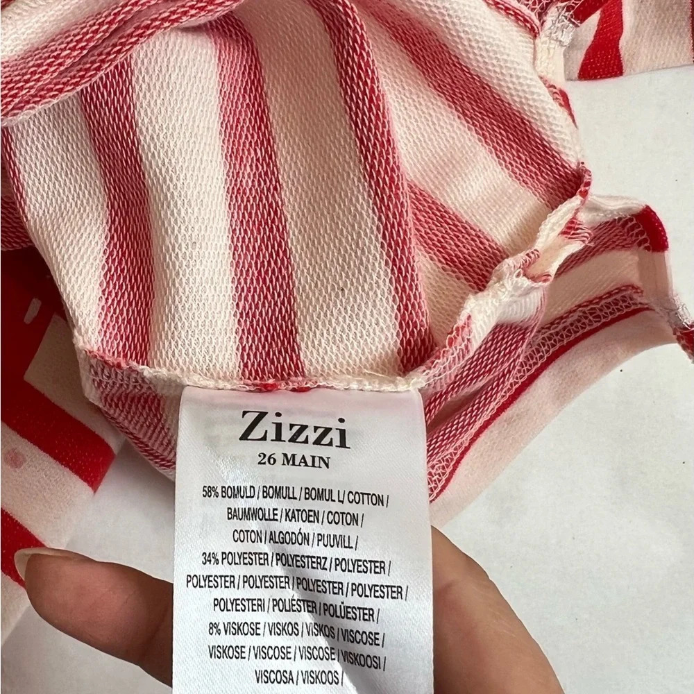 Zizzi Women's White Red Striped Pullover Sweatshirt Top Sz US 16 XL NWT Nautical - Picture 7 of 8